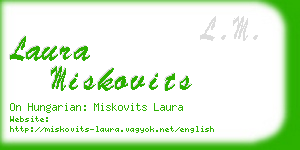 laura miskovits business card